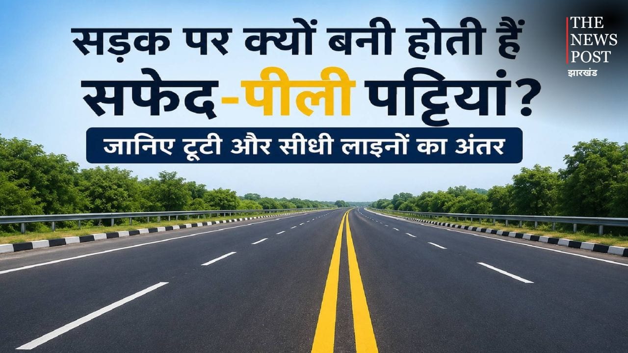 सड़क पर क्यों बनी होती हैं सफेद-पीली पट्टियां? जानिए टूटी और सीधी लाइनों का अंतर