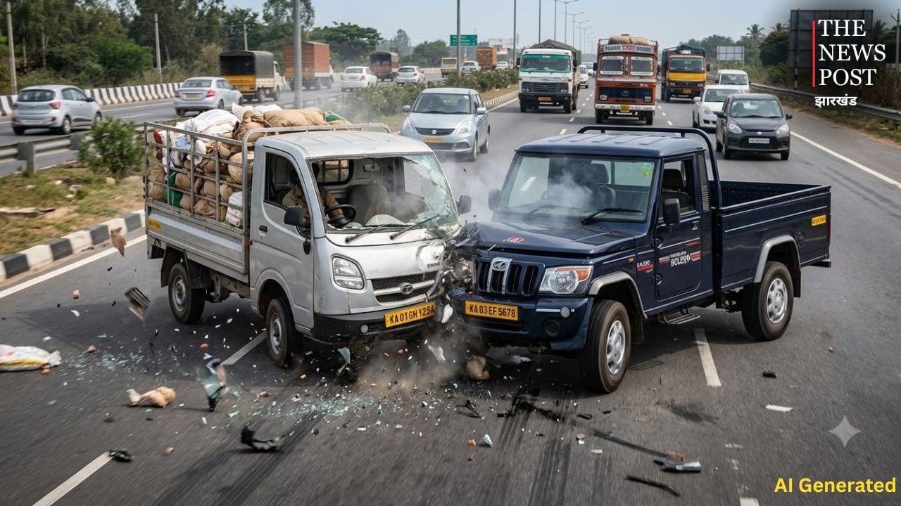 पलामू में तेज रफ्तार का कहर! पिकअप वैन और टेम्पो के बीच हुई भीषण टक्कर,एक की मौत, चार गंभीर
