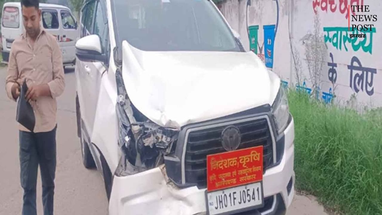 BREAKING: डिबडीह पुल पर चार वाहनों की भीषण टक्कर, कृषि निदेशक की गाड़ी भी हादसे का शिकार