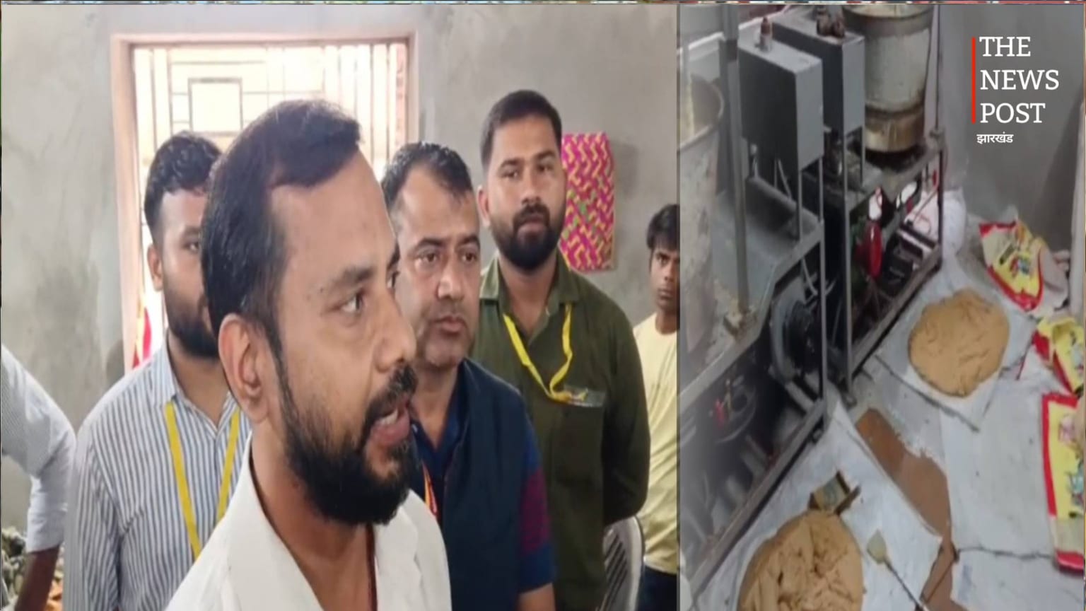 देवघर में 500 किलो संदिग्ध खोया जब्त, जांच में मिलावट के मिले संकेत