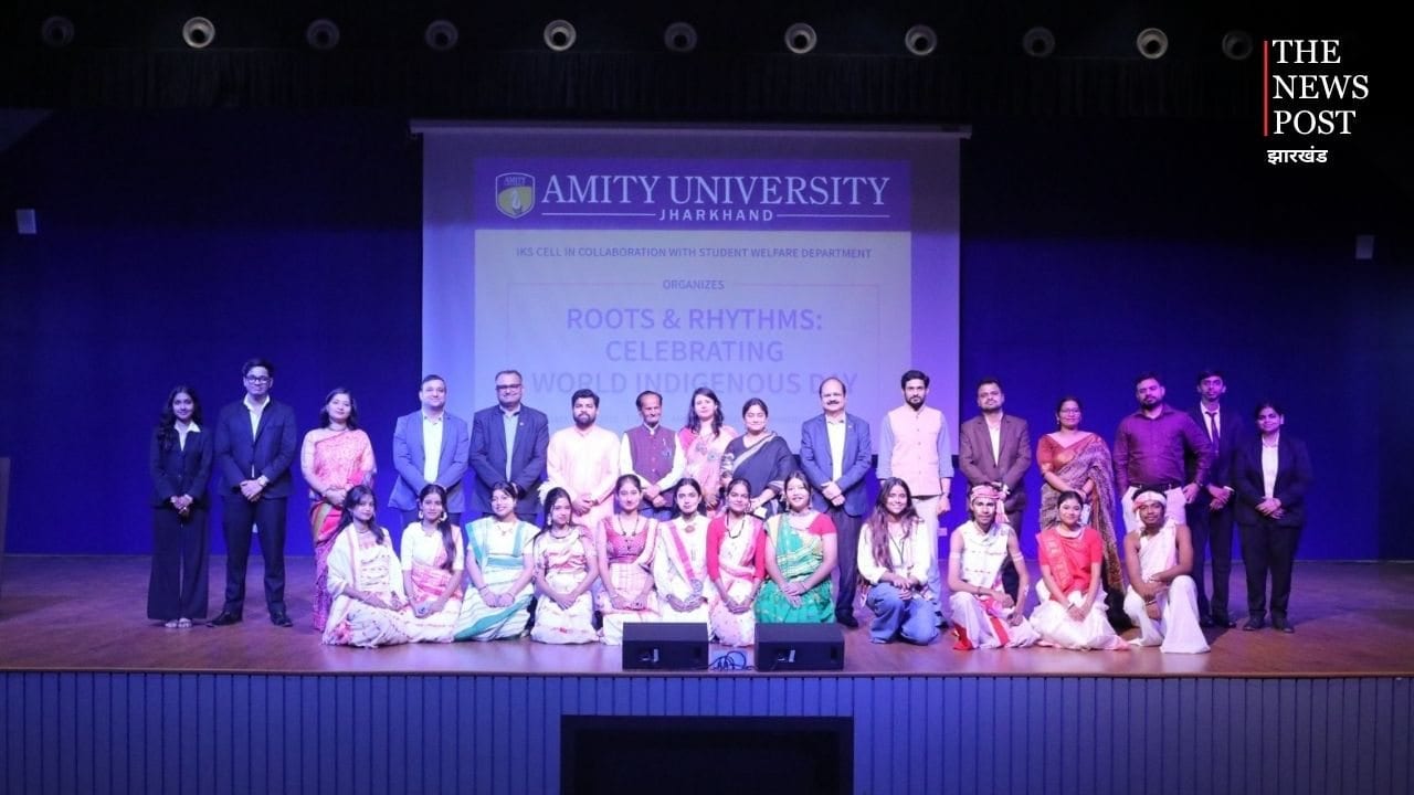 अमिटी यूनिवर्सिटी झारखंड में ‘रूट्स एंड रिदम्स’ कार्यक्रम का आयोजन, आदिवासी संस्कृति और विरासत की दिखी झलक