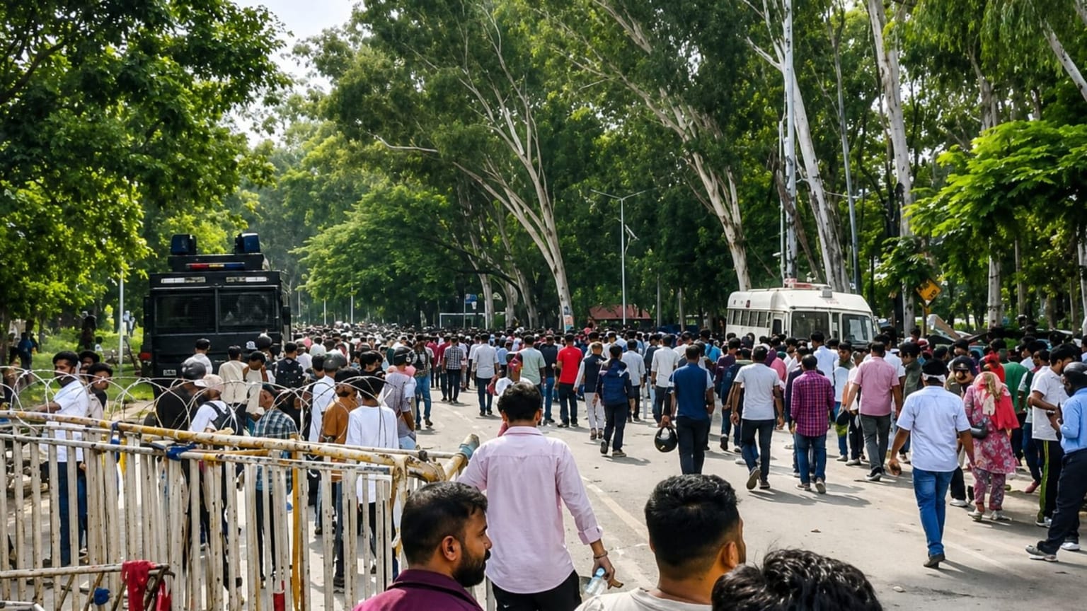 JPSC-JSSC आंदोलन: विधानसभा के बाद विधायक आवास की ओर बढ़े छात्र, सुरक्षा बढ़ाई गई