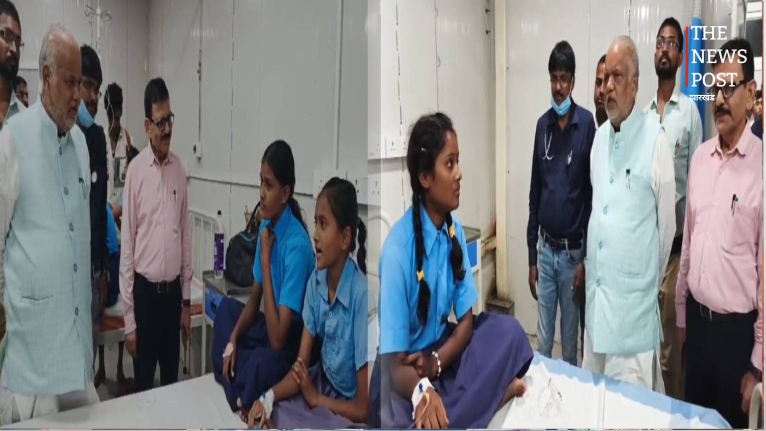 नालंदा में MDM खाने से 34 बच्चे बीमार, मंत्री श्रवण कुमार ने सादर अस्पताल में बच्चों का जाना हाल