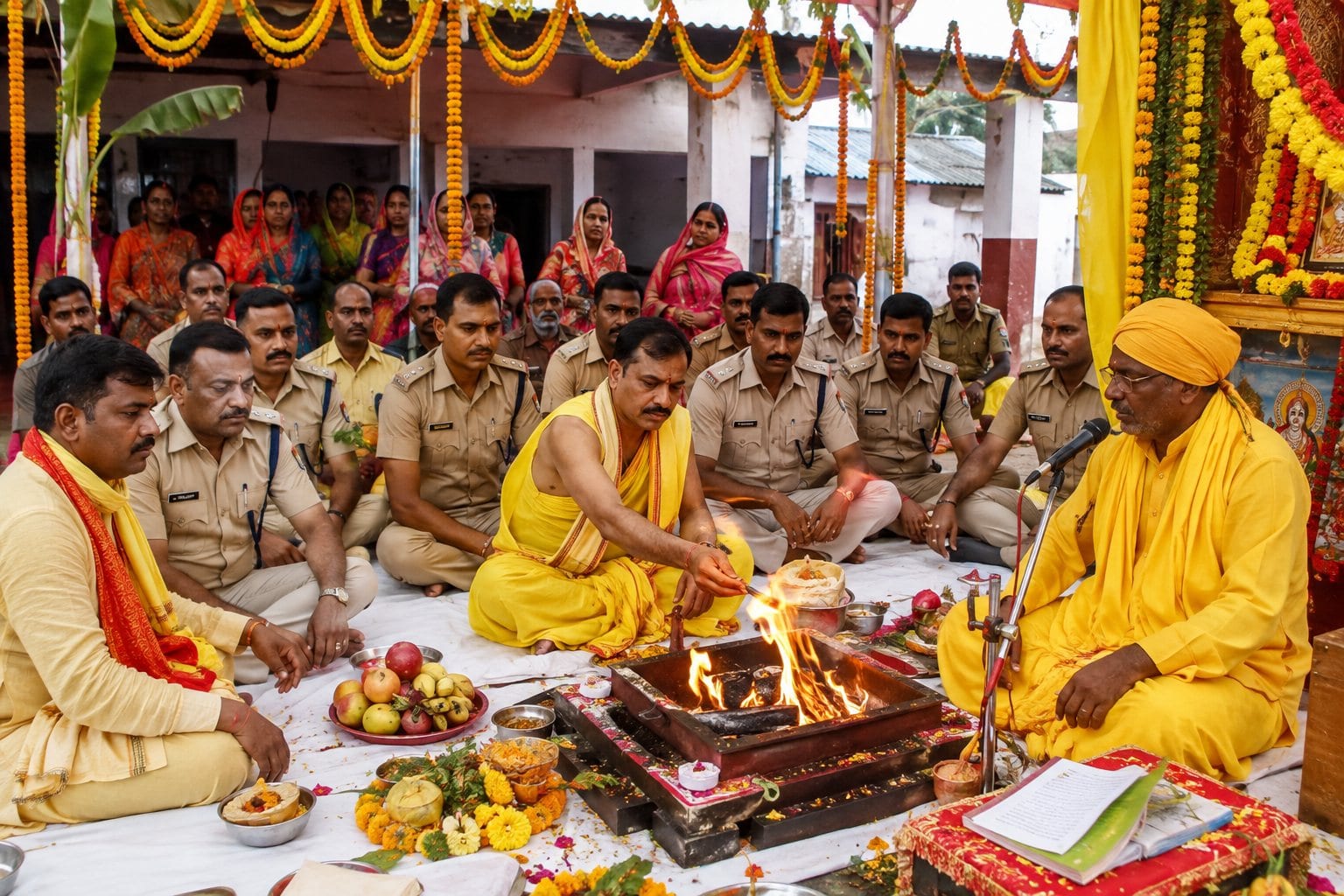 गोपालगंज के इस थाने में रक्षाबंधन पर बदल जाती है पुलिस की वर्दी, थानेदार पीली धोती पहनकर बनते हैं यजमान
