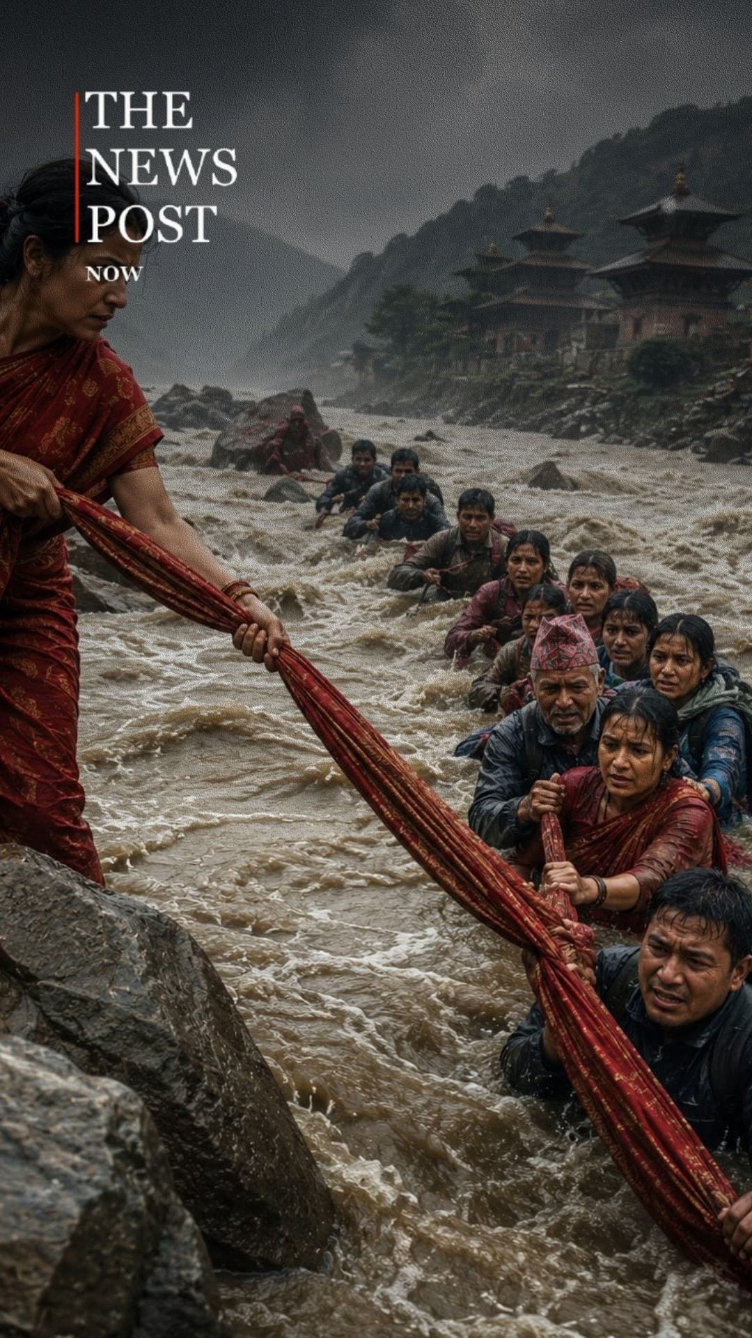 एक साड़ी बनी जिंदगी की डोर, नेपाल की बाढ़ में ऐसे बची 21 तीर्थयात्रियों की जान