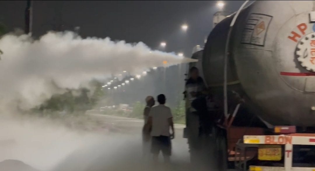 एलपीजी से भरे टैंकर में गैस रिसाव, जमशेदपुर में बड़ा हादसा टला