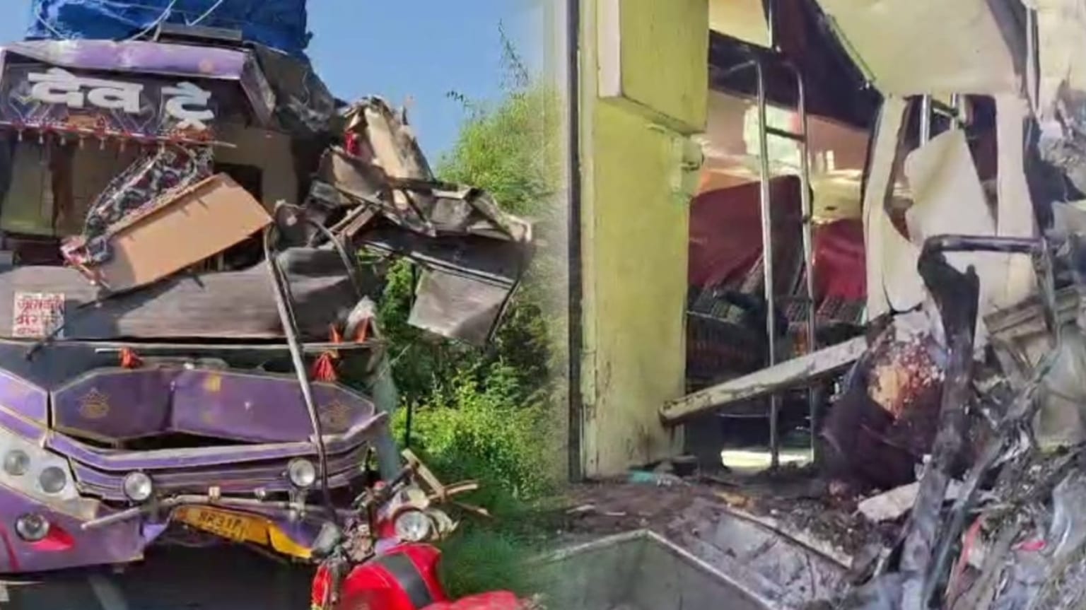 BREAKING: खड़े ट्रक में जा घुसी बस, खलासी की मौके पर मौत, 36 यात्री घायल, जानिए कहां हुआ हादसा