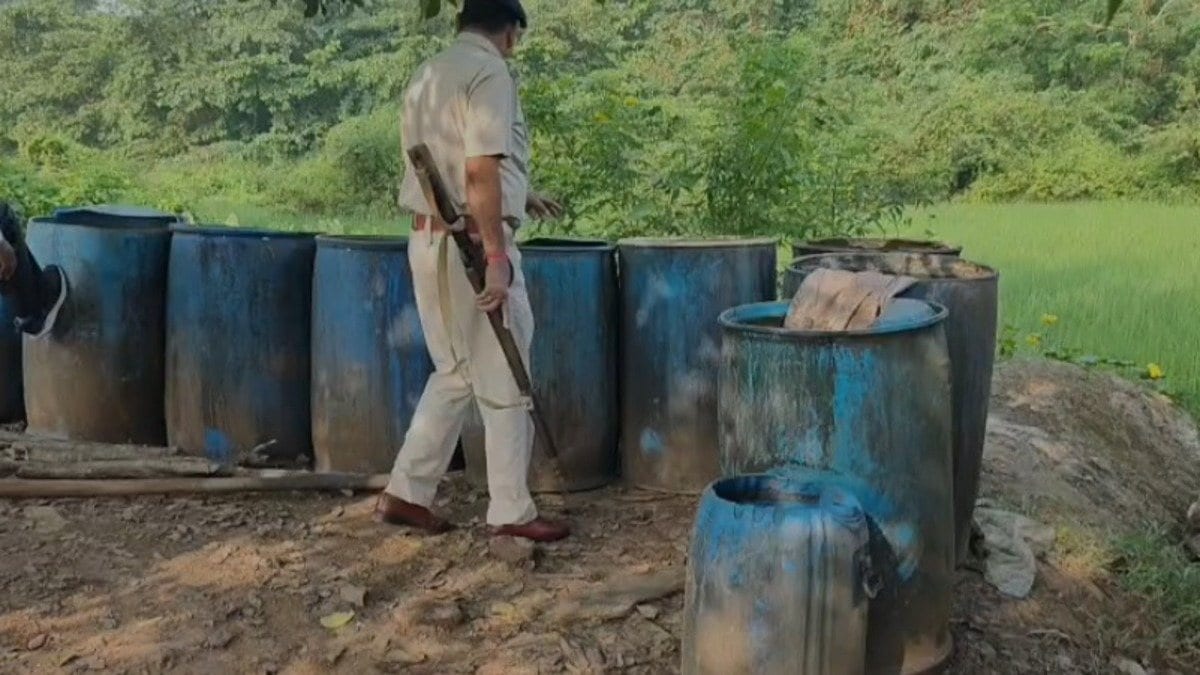 जमशेदपुर में अवैध महुआ शराब के ठिकानों पर छापेमारी, 12 हजार किलो जावा महुआ नष्ट