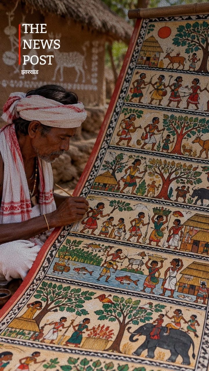 झारखंड की अनोखी चित्रकला ‘जादोपटिया’, जहां तस्वीरों में बसती है आदिवासी संस्कृति और सदियों पुरानी कहानियां