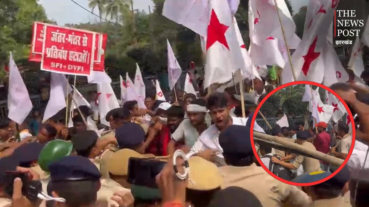 पटना में CEC के इस्तीफे की मांग को लेकर प्रदर्शन, पुलिस-प्रदर्शनकारियों में झड़प