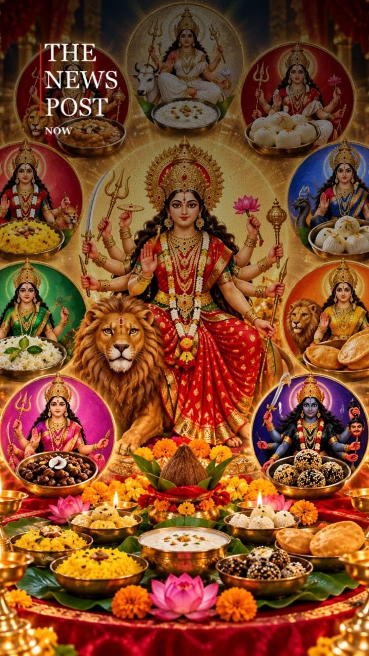 नवरात्रि के 9 दिन मां दुर्गा को लगाएं 9 अलग-अलग भोग, जानें किस दिन क्या चढ़ाएं....