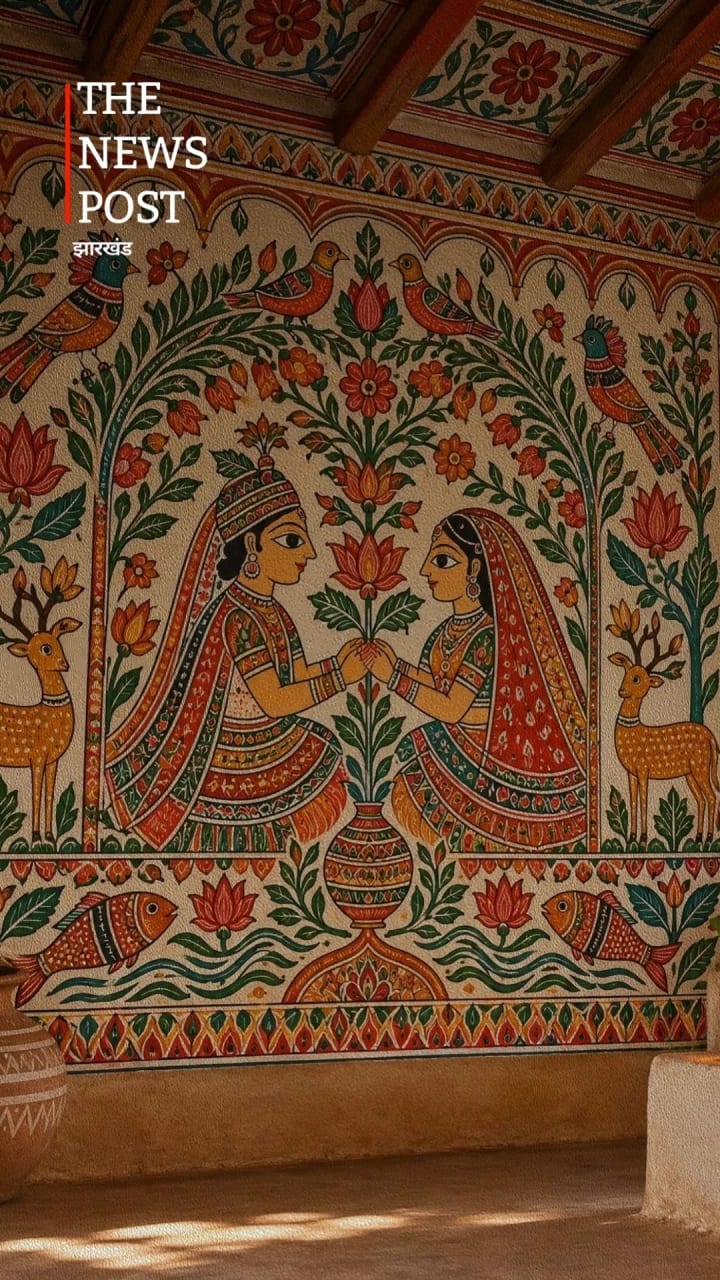 हजारीबाग की कोहबर कला, जहां हर चित्र बयां करता है प्रेम और समृद्धि की कहानी