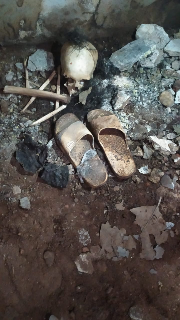 नरकंकाल मिलने से इलाके में सनसनी ,जांच में जुटी पुलिस