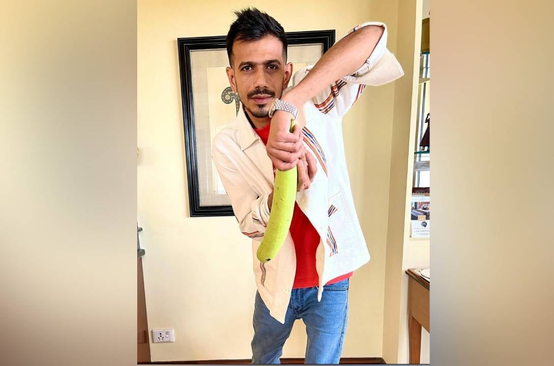 यजुवेंद्र चहल ने लौकी के साथ शेयर की फ़ोटो, युवराज ने ले ली मौज
