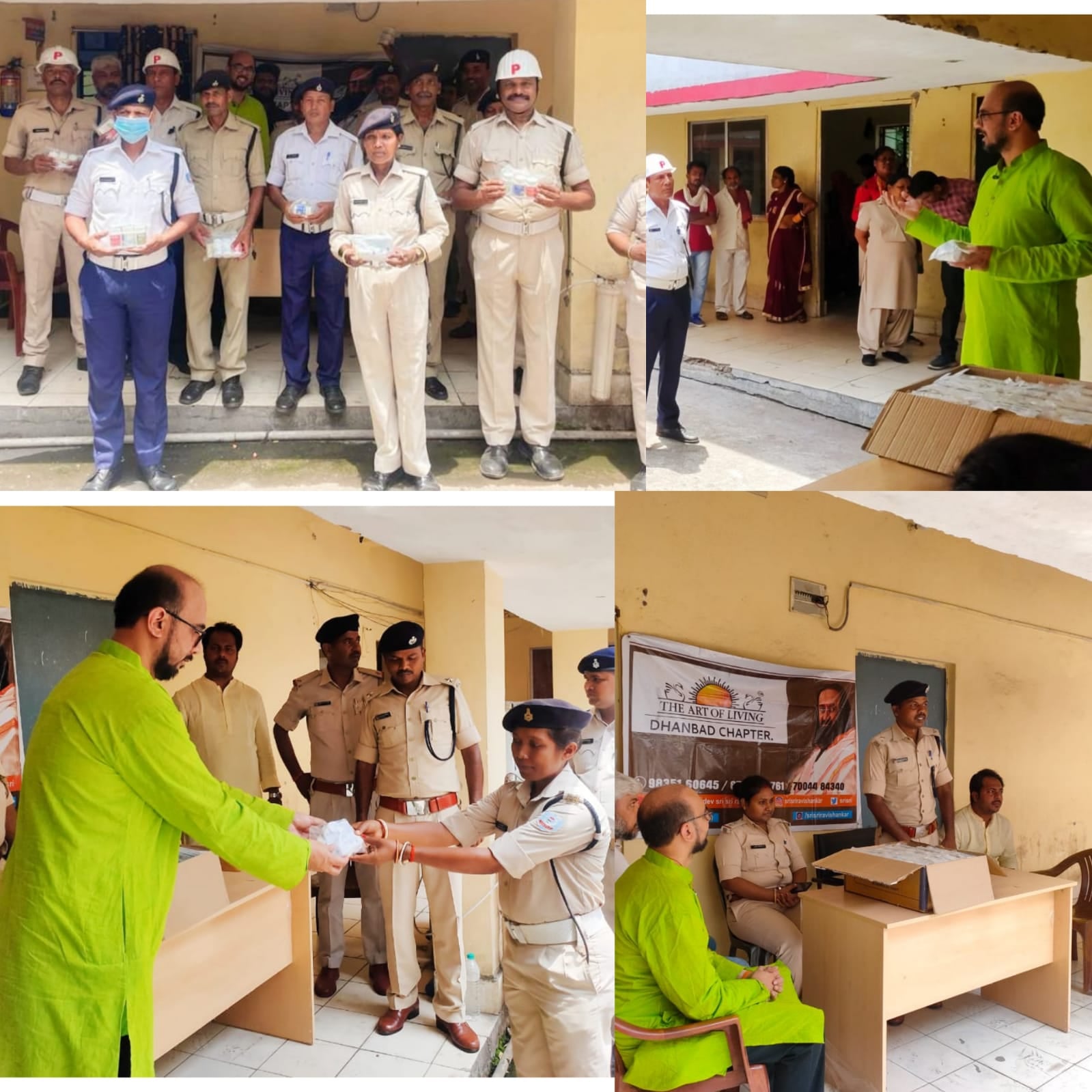 कोरोना फ्रंटलाइन वॉरियर्स को आर्ट ऑफ लिविंग की ओर से मिला इम्यूनिटी बूस्टर