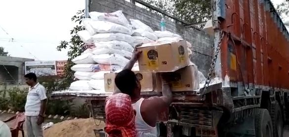 झारखंड से लाई जा रही थी खेप, भारी मात्रा में 695 कार्टून विदेशी शराब जब्त