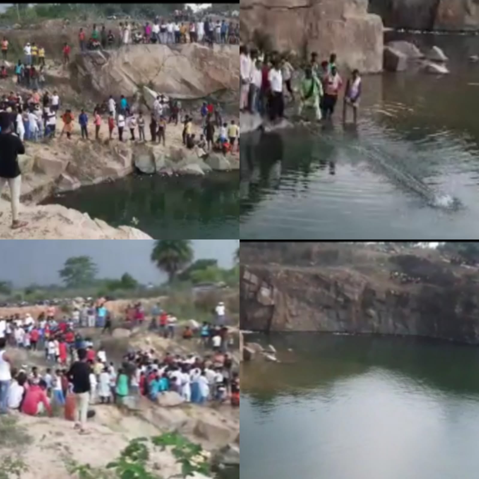 DHANBAD: बरवड्डा में पत्थर खदान में युवक डूबा, मौत की आशंका