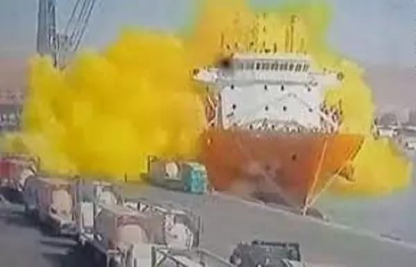 BREAKING : जॉर्डन  बंदरगाह पर जहरीली गैस का रिसाव,10 की मौत, कई घायल