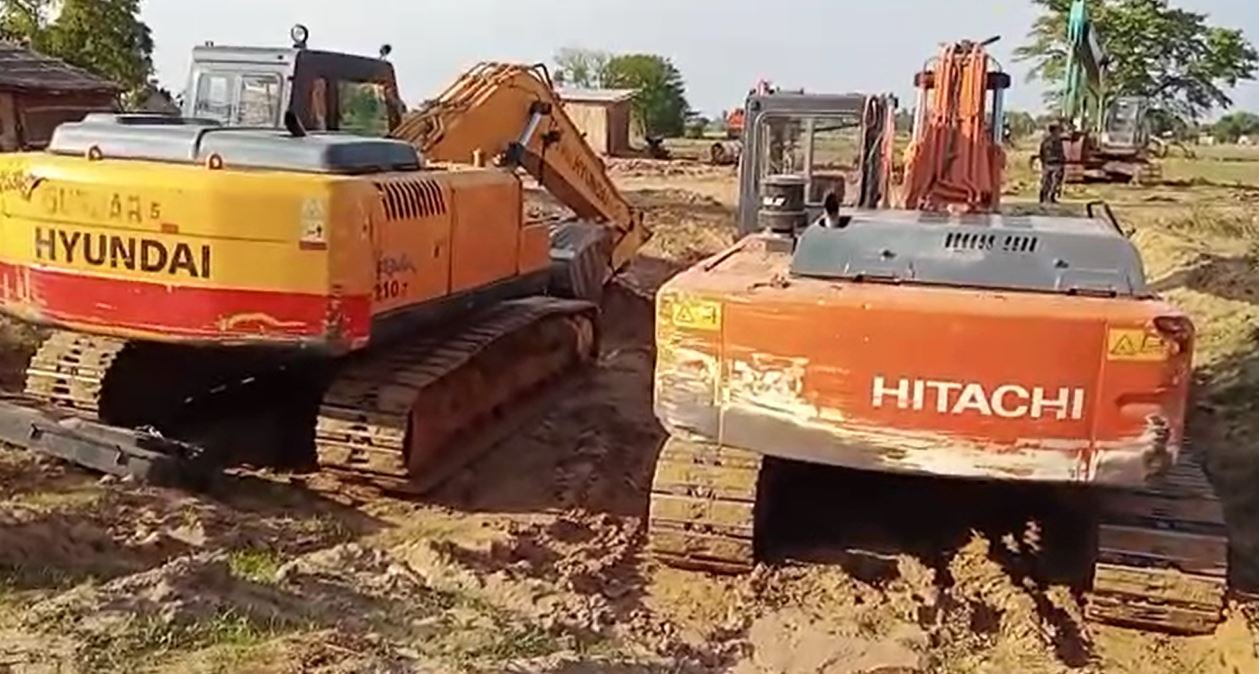भोजपुर: अवैध बालू माफियाओं पर STF की छापेमारी, 87 पोकलेन मशीन जब्त
