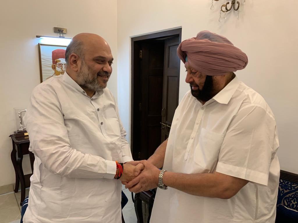 अमित शाह से मिले कैप्टन अमरिंदर सिंह, बीजेपी में शामिल होने की हो सकती है बात