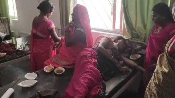 भाभी के साथ मिलकर पति ने पत्नी की गर्दन काटी, घायल