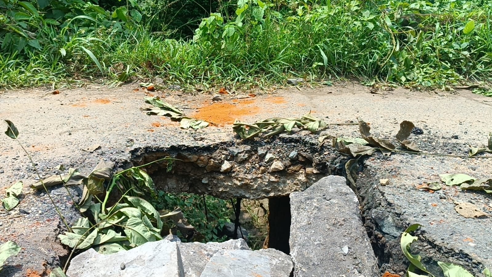 कांको मठ से ढंगी जाने वाले रास्ते का पुल धंसा, जानिए कैसे हुआ धसान