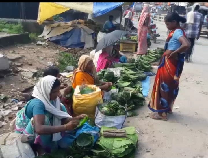 जंगल में भटक रहे नौनिहाल, दोना बना कर हो रहा बसर
