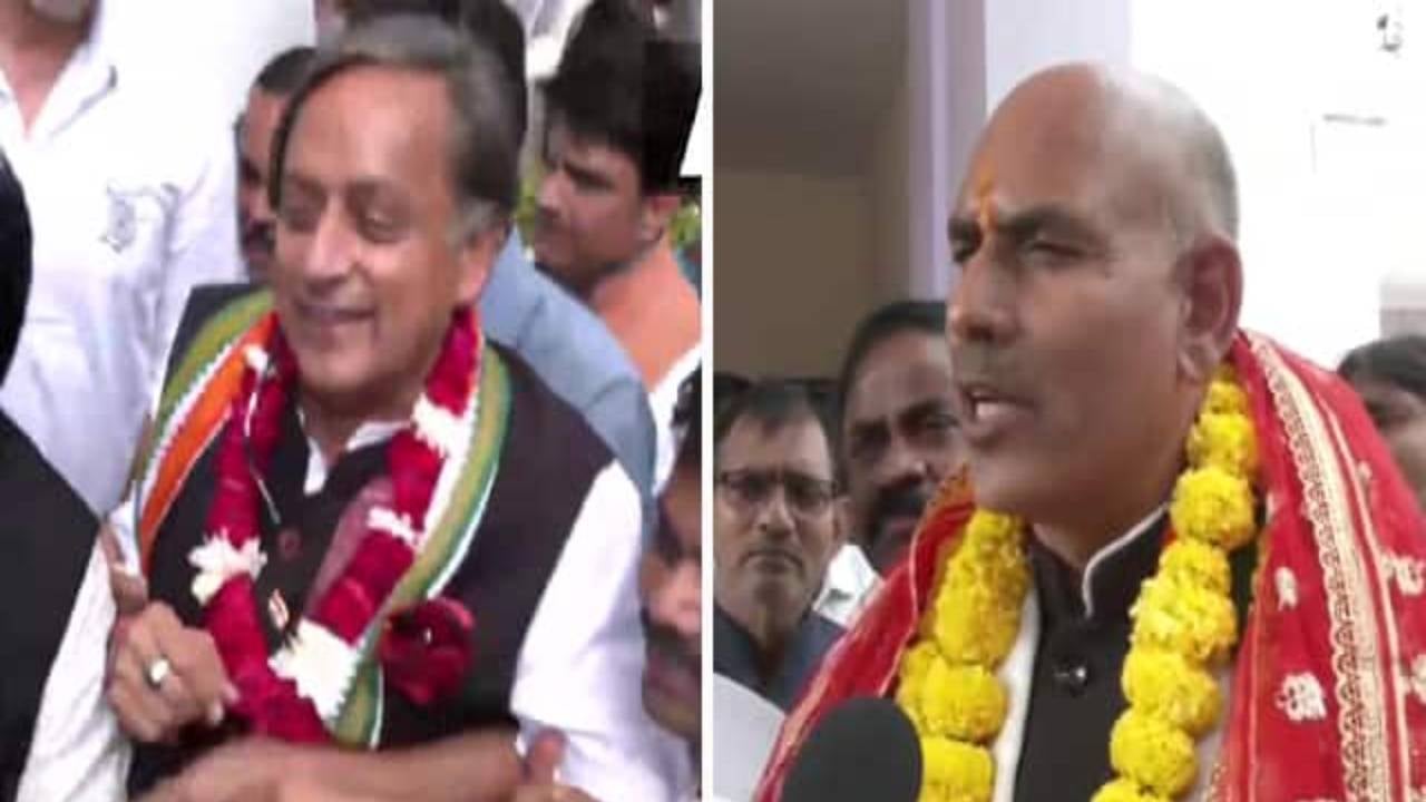 कांग्रेस अध्यक्ष पद चुनाव: शशि थरूर और झारखंड के पूर्व मंत्री केएन त्रिपाठी ने दाखिल किया नामांकन