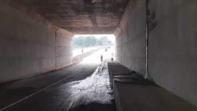 कतरास के गौशाला पुल अंडरपास के उपर से टपकने लगा पानी, जानिए कब हुआ है नव निर्माण