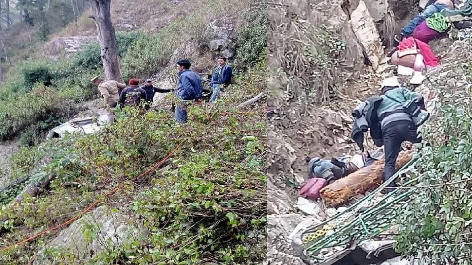 बड़ा हादसा: उत्तराखंड में बारातियों से भरी बस खाई में गिरी, 25 की मौत, 21 घायल