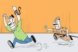 चौकीदार को पीटकर फरार हुआ हाजत में बंद आरोपी