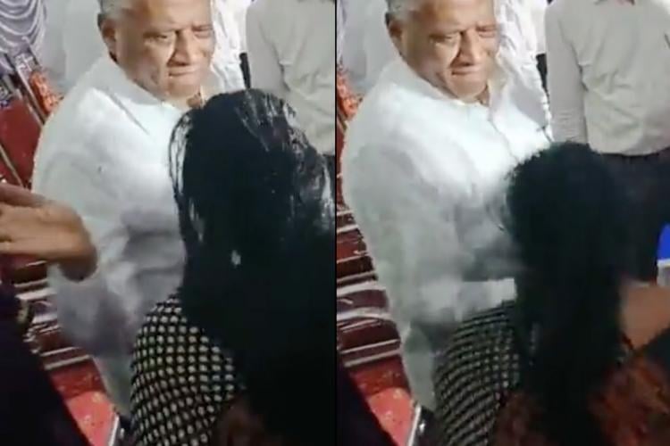 कर्नाटक के मंत्री ने कार्यक्रम में महिला को मारा थप्पड़, कांग्रेस ने बर्खास्तगी की मांग की