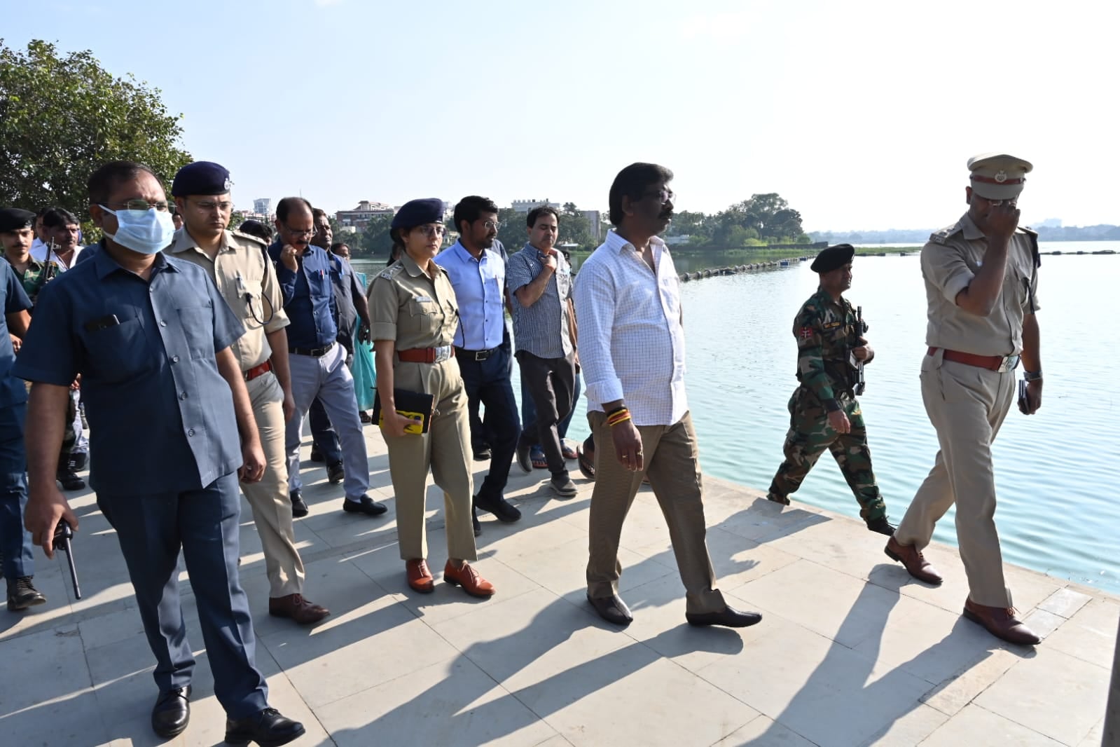 CM हेमंत सोरेन ने कांके डैम और हटनिया तालाब घाट का किया निरीक्षण, अधिकारियों को दिए कई निर्देश