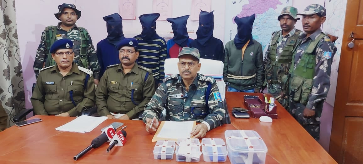 जमीन कारोबारी की हत्या करने जा रहे पांच उग्रवादियों को पुलिस ने दबोचा, जानिए पूरा मामला