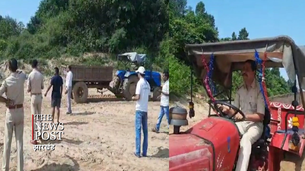 एक दर्जन अवैध बालू लदे ट्रैक्टर जब्त