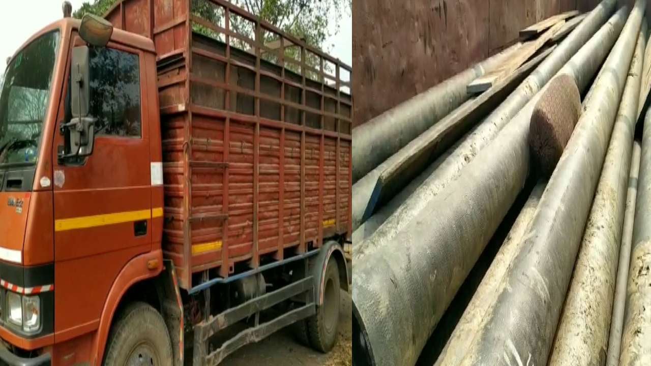 बोकारो : अवैध रूप से पाइप लदा ट्रक जब्त, चालक फरार