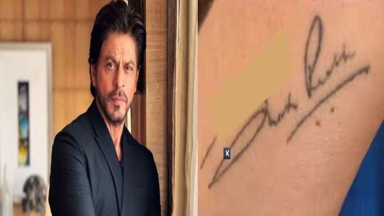 शाहरुख खान के क्रेजी फैन ने अपने हाथ पर बनवाया SRK का सिग्नचर टैटू, किंग खान ने दिया फनी रिप्लाई