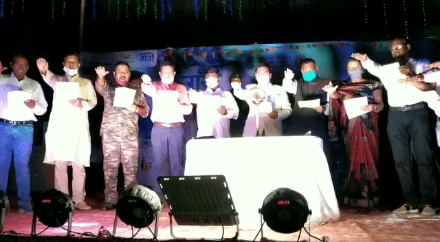 नमामि गंगे कार्यक्रम के तहत स्वच्छता का लिया गया संकल्प