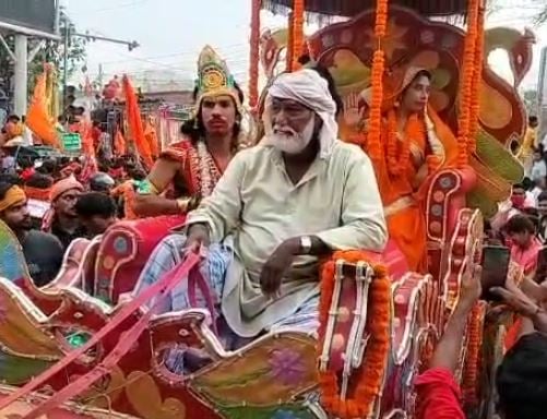 नालंदा : भगवान राम का सारथी बना मोहमद फेकू, हिंदू-मुस्लिम एकता का बना मिसाल