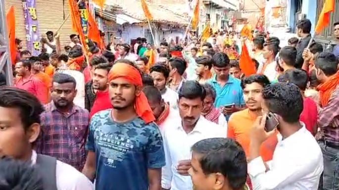 नालंदा में हिंसा के बाद आज फिर से निकाला गया भगवान राम की शोभा यात्रा, भारी संख्या में पुलिस बल तैनात