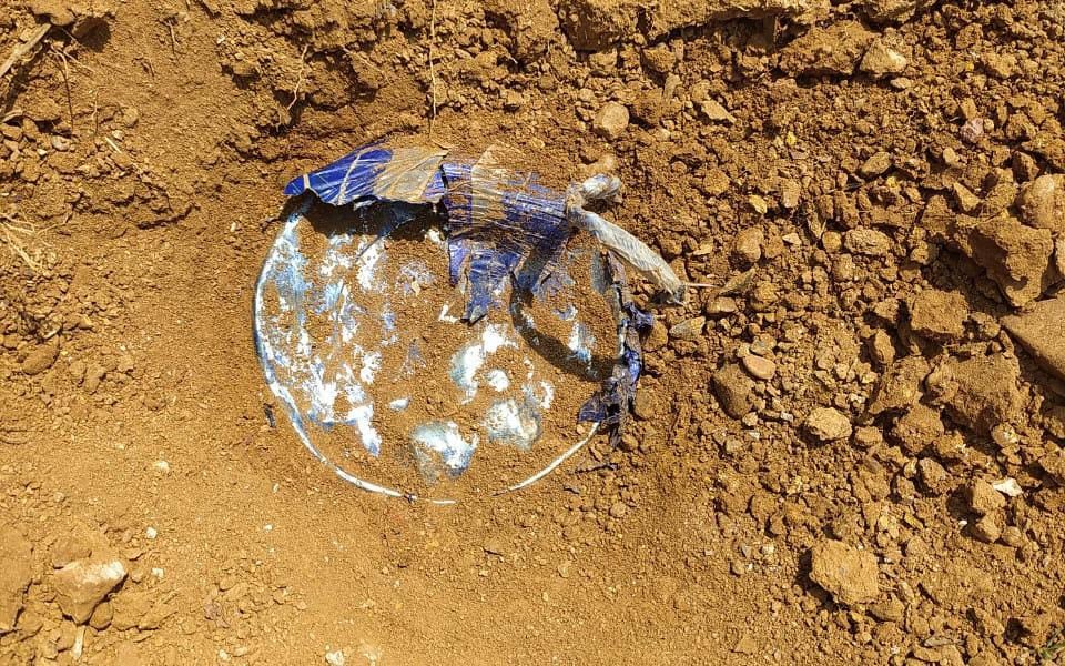 चक्रधरपुर के हाथीबुरु जंगल में आईईडी बलास्ट, एक बैल की मौत, दो आईईडी बम बरामद