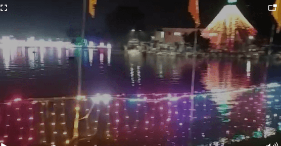 सज धज कर तैयार है दुमका का खूटा बांध छठ घाट, देखिए रंगीन रोशनी का सुंदर नजारा