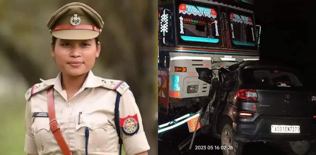 असम में लेडी सिंघम की सड़क दुर्घटना में मौत, खड़ी ट्रक से जा टकराई कार
