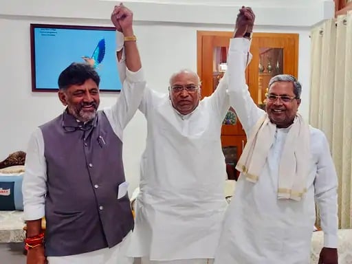 कांग्रेस का हाथ पिछड़ों के साथ, कर्नाटक का कमांडर बने सिद्धारमैया, डीके शिवकुमार उपकप्तान