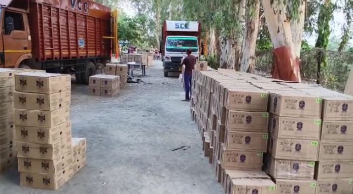 जहानाबाद में करोड़ों रूपये की विदेशी शराब बरामद, चार तस्कर गिरफ्तार