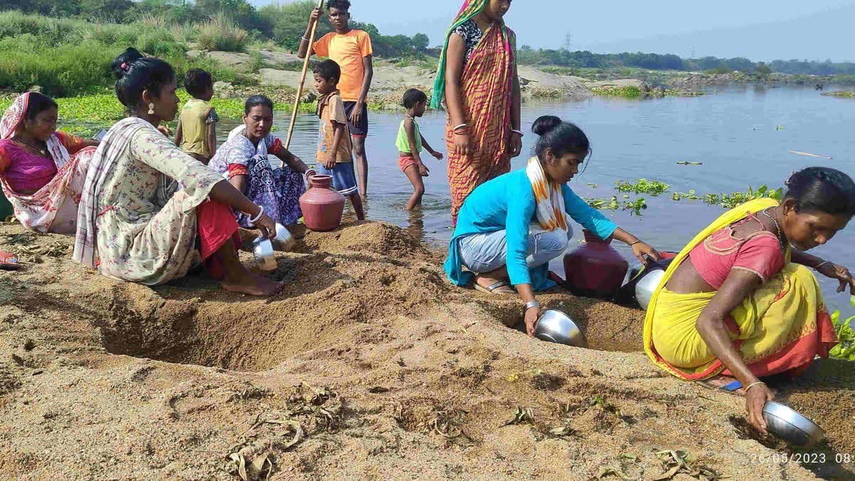 झारखंड का ऐसा गांव जहां पानी की किल्लत से जूझ रहे हजारों लोग, नदी का गंदा पानी पीने को मजबूर हुए ग्रामीण