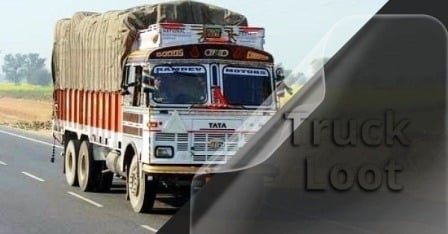 फिल्मी स्टाइल में ट्रक की लूट, लूटेरों ने ड्राइवर को पीटा और ट्रक लेकर हो गये फुर्रर....