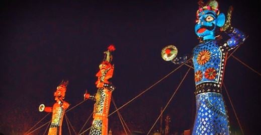 जानिए कहां 70 फीट का बनाया जा रहा विशाल रावण, विजयदशमी के दिन होगा पुतला दहन
