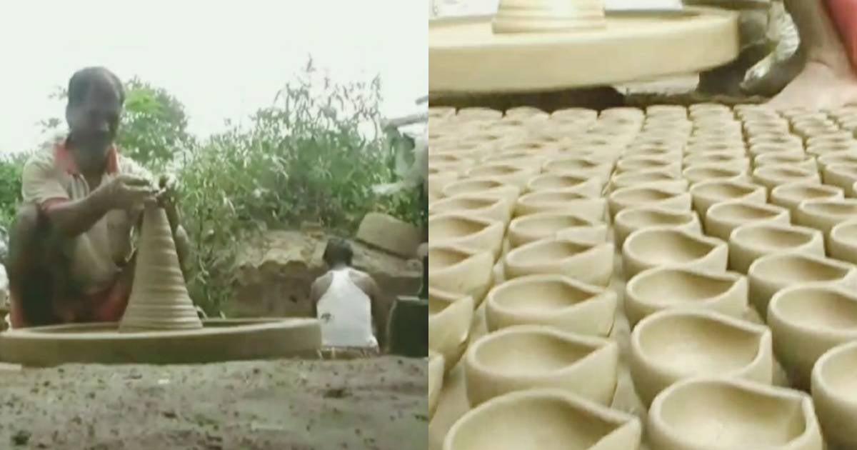 पलामू में मंद पड़ी दीयों की खरीददारी, इस दिवाली कुम्हारों के घर कैसे जलेगी रोशनी