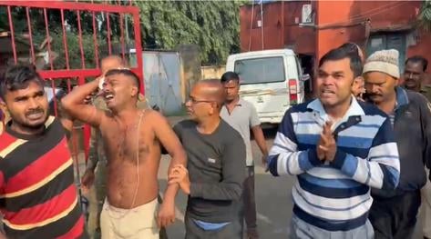 धनबाद के महुदा में जमीन के टुकड़े के लिए बहा खून ,दो हिरासत में